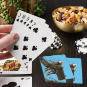 Ein glückliches (?) Adlerpaar Spielkarten (In Situ)
