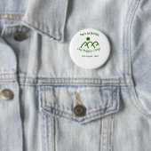 Ein glückliches Camp grüner Berg Sonne 1. Geburtst Button (Beispiel)