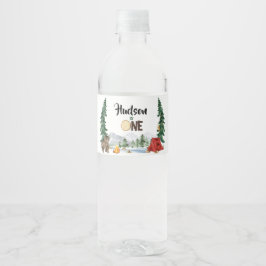 Ein glückliches Camper Wasserflasche-Etikett Wasserflaschenetikett