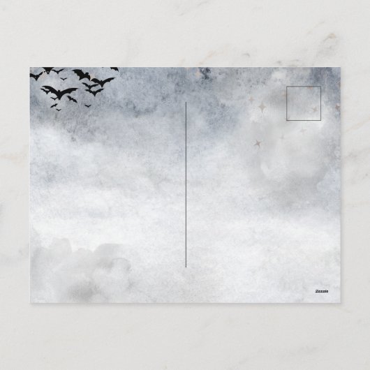 Ein glückliches Halloween Feiertagspostkarte (Rückseite)