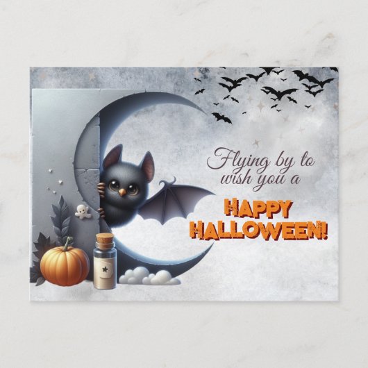 Ein glückliches Halloween Feiertagspostkarte (Vorderseite)