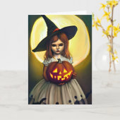 Ein glückliches Halloween Karte (Gelbe Blume)