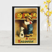 Ein glückliches Halloween Karte (Gelbe Blume)
