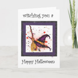 Ein glückliches Halloween-Kartenspiel Karte