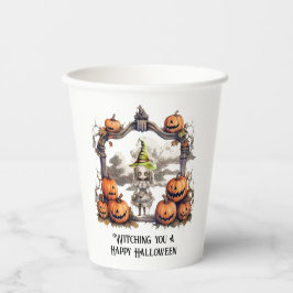 Ein glückliches Halloween Pappbecher