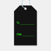 Ein glückliches Halloween-Party Geschenkanhänger (Rückseite)