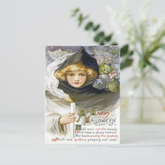 Ein glückliches Hallowe'en Postkarte (Stehend Vorderseite)