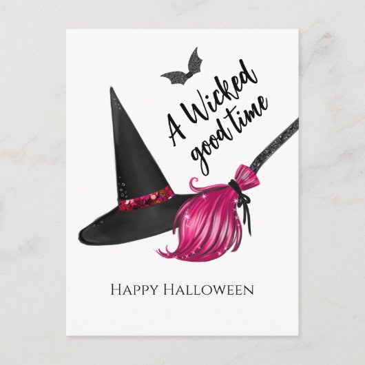 Ein glückliches Halloween Postkarte (Vorderseite)