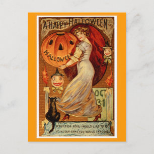 Ein glückliches Halloween Postkarte