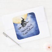 Ein glückliches Halloween Quadratischer Aufkleber (Umschlag)