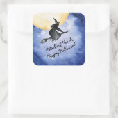 Ein glückliches Halloween Quadratischer Aufkleber (Tasche)