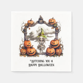 Ein glückliches Halloween Serviette