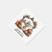 Ein glückliches Halloween Serviette (Ecke)