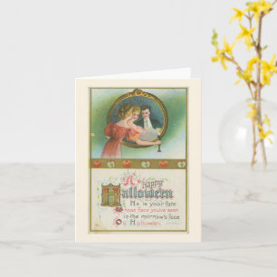 Ein glückliches Halloween Spiegelbild Schicksal Vi Karte