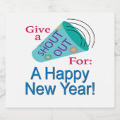 Ein glückliches neues Jahr Bierflaschenetikett (Einzelnes Label)