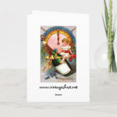 Ein glückliches neues Jahr Feiertagskarte (Rückseite)