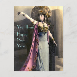 Ein glückliches neues Jahr Feiertagspostkarte