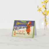 Ein glückliches neues Jahr Karte (Gelbe Blume)