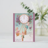 EIN GLÜCKLICHES NEUJAHR POSTKARTE (Stehend Vorderseite)