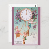 EIN GLÜCKLICHES NEUJAHR POSTKARTE (Vorne/Hinten)