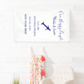 Ein glückliches Paar - Abenteuer beginnt Hochzeit Banner (Insitu)