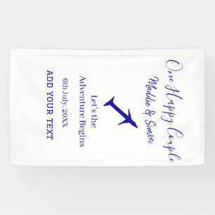 Ein glückliches Paar - Abenteuer beginnt Hochzeit Banner
