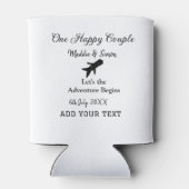 Ein glückliches Paar - Abenteuer beginnt Hochzeit Dosenkühler (Rückseite)