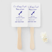 Ein glückliches Paar - Abenteuer beginnt Hochzeit Fächer (Vorne und Hinten)