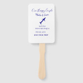 Ein glückliches Paar - Abenteuer beginnt Hochzeit Fächer (Vorderseite)