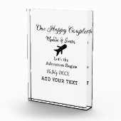 Ein glückliches Paar - Abenteuer beginnt Hochzeit Fotoblock (Rechts)