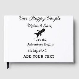 Ein glückliches Paar - Abenteuer beginnt Hochzeit Gästebuch