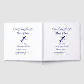 Ein glückliches Paar - Abenteuer beginnt Hochzeit Gästebuch (Voll)