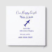 Ein glückliches Paar - Abenteuer beginnt Hochzeit Gästebuch (Rückseite)
