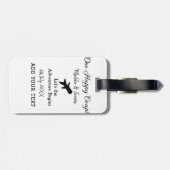 Ein glückliches Paar - Abenteuer beginnt Hochzeit Gepäckanhänger (Rückseite horizontal)