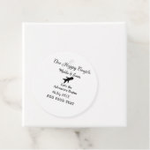 Ein glückliches Paar - Abenteuer beginnt Hochzeit Geschenkanhänger (Beispiel)