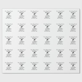 Ein glückliches Paar - Abenteuer beginnt Hochzeit Geschenkpapier