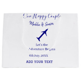 Ein glückliches Paar - Abenteuer beginnt Hochzeit Große Geschenktüte