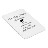 Ein glückliches Paar - Abenteuer beginnt Hochzeit Magnet (Rechte Seite)