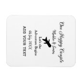 Ein glückliches Paar - Abenteuer beginnt Hochzeit Magnet (Horizontal)