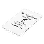 Ein glückliches Paar - Abenteuer beginnt Hochzeit Magnet (Linke Seite)