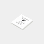 Ein glückliches Paar - Abenteuer beginnt Hochzeit Post-it Klebezettel (angewinkelt)