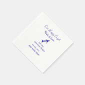 Ein glückliches Paar - Abenteuer beginnt Hochzeit Serviette (Ecke)