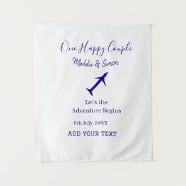 Ein glückliches Paar - Abenteuer beginnt Hochzeit Wandteppich