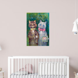 Ein glückliches Paar | Louis Wain | Poster