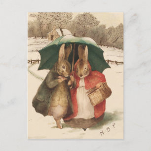 "Ein glückliches Paar" von Beatrix Potter Postkarte