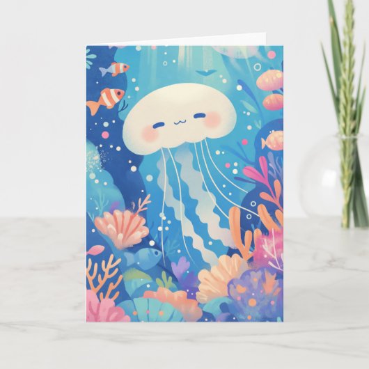 Ein glückliches Quallenparadies Karte (Vorderseite)