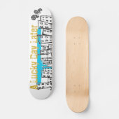EIN GLÜCKLICHES TAGESspäter SKATE-BRETT Skateboard (Vorderseite)