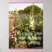 Ein glückliches Talent, um das Kunstposter der Sch Poster (Vorne)