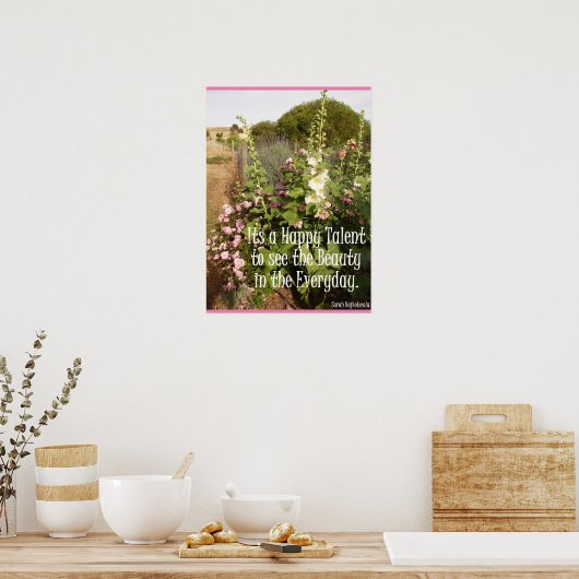 Ein glückliches Talent, um das Kunstposter der Sch Poster (Küche)