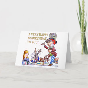 Ein glückliches Unbirthday zu Ihnen Karte